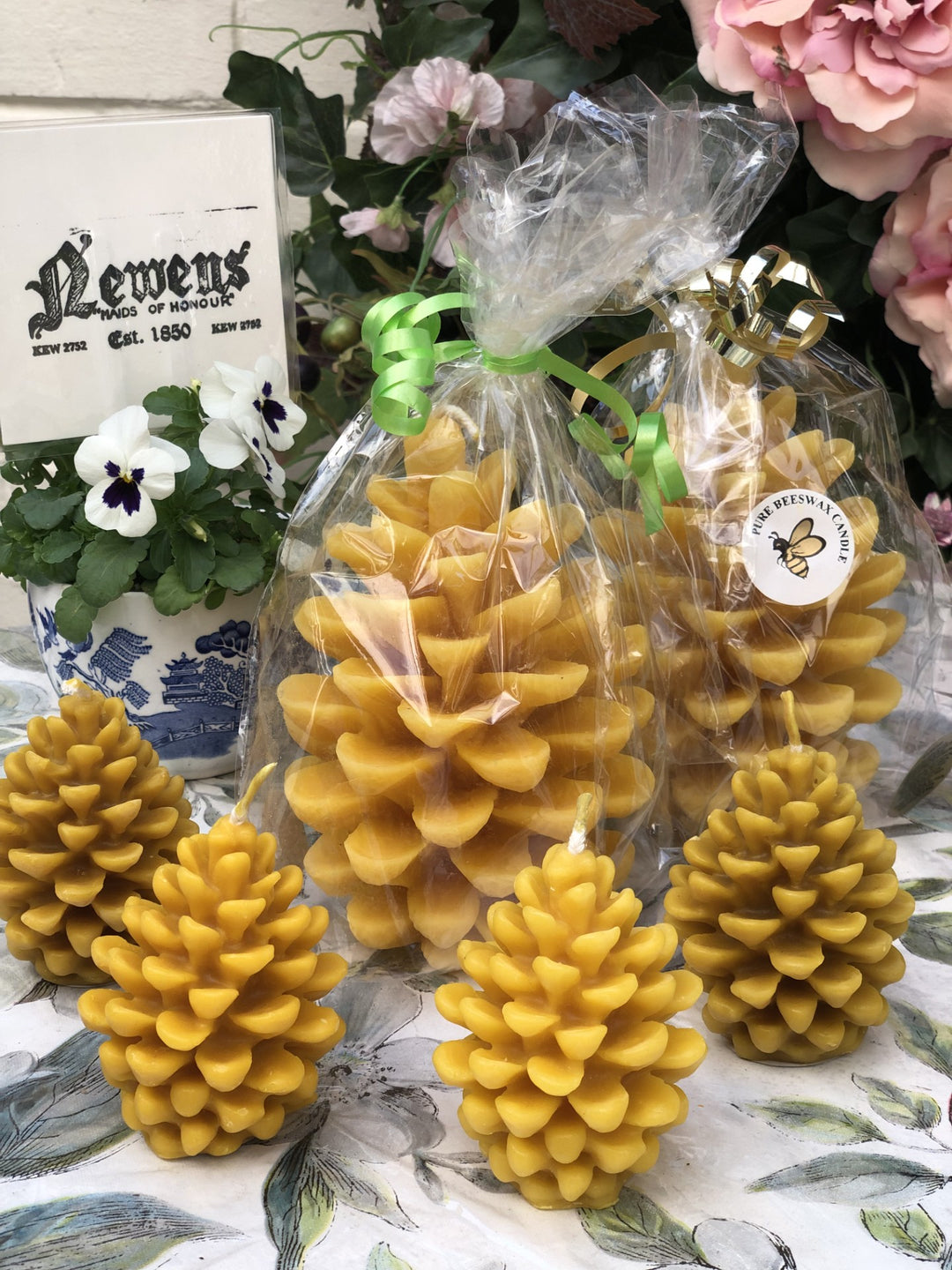 Beeswax Pinecone Candle