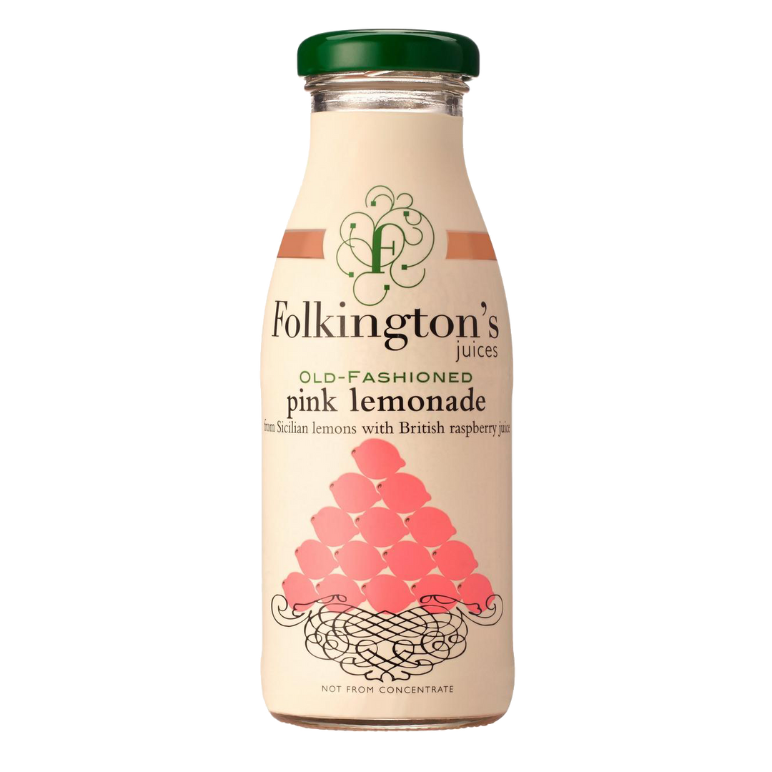 Folkingtons Pink Lemonade Glass Bottle 250ml