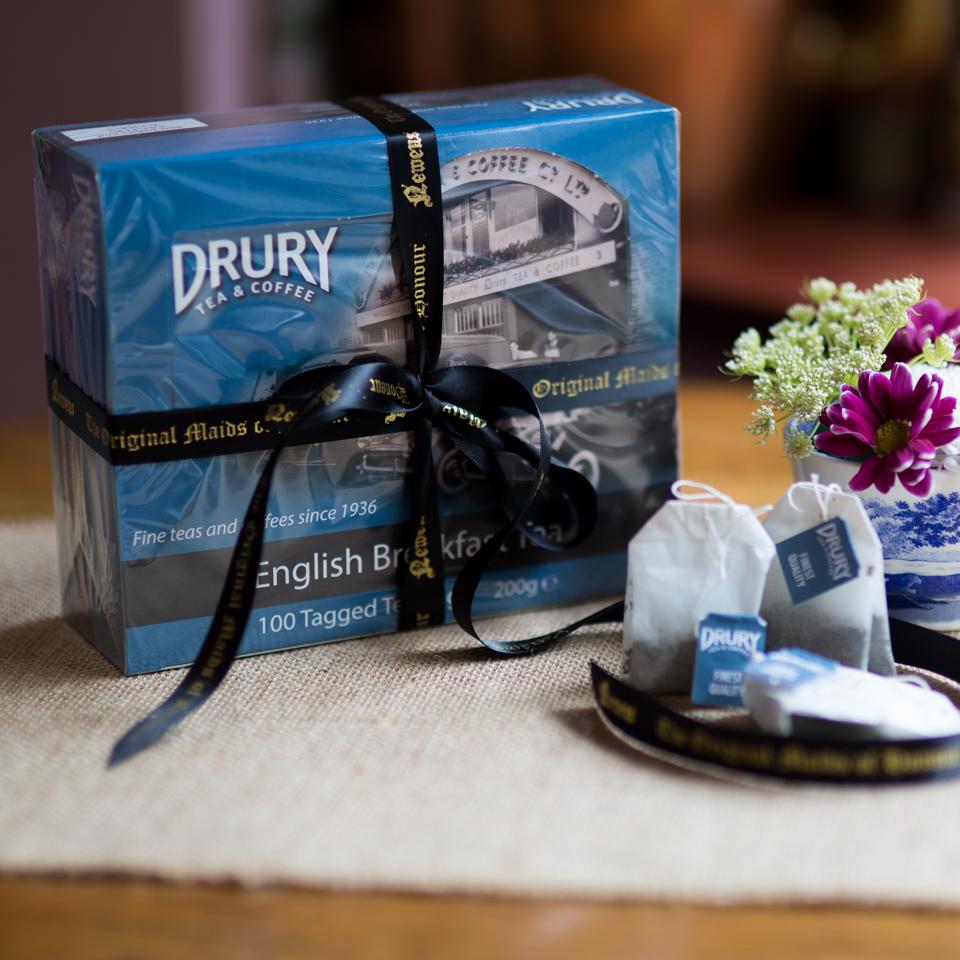 Drury English Breakfast Tea 200g - 100 tagged bags