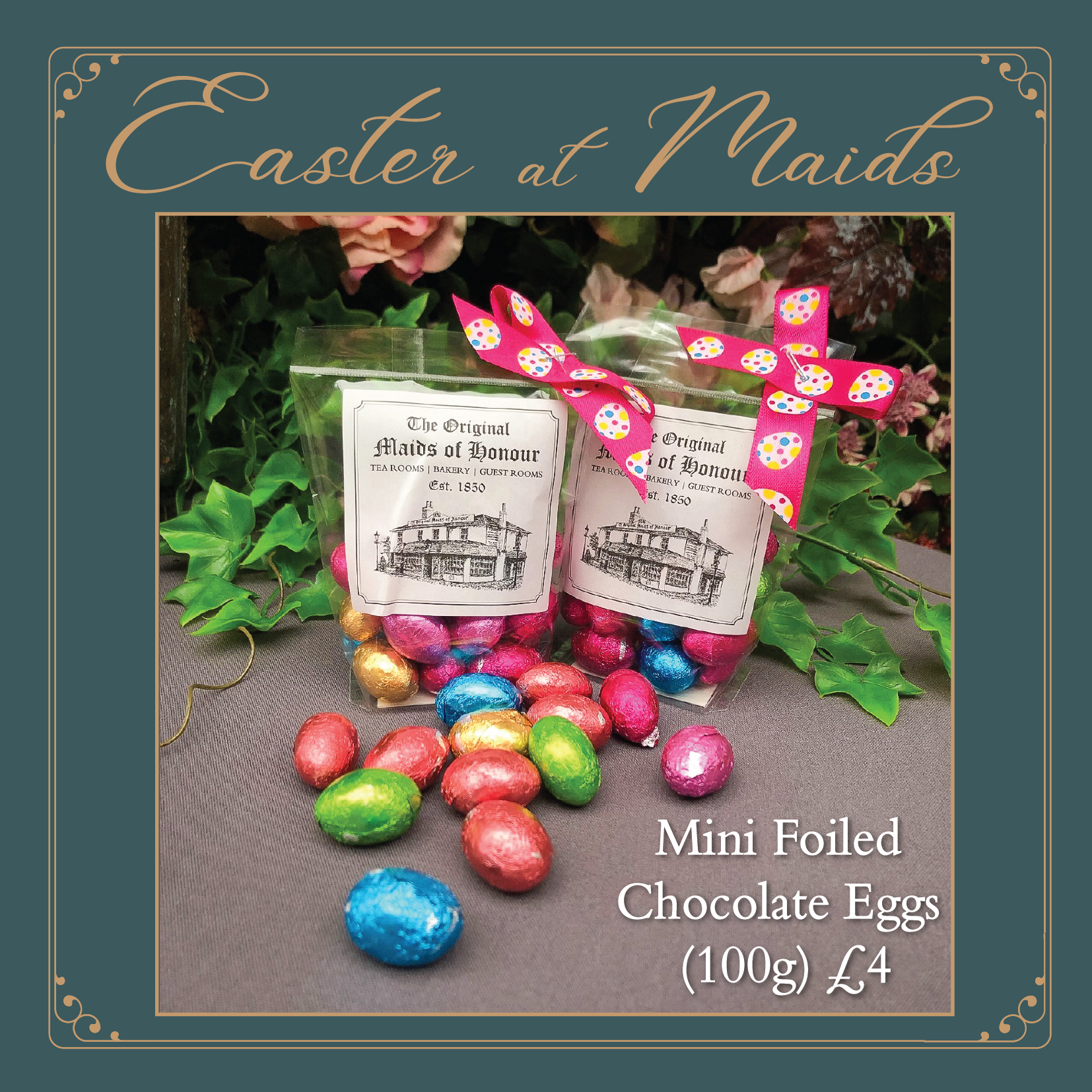 Mini Foiled Chocolate Eggs (100g)