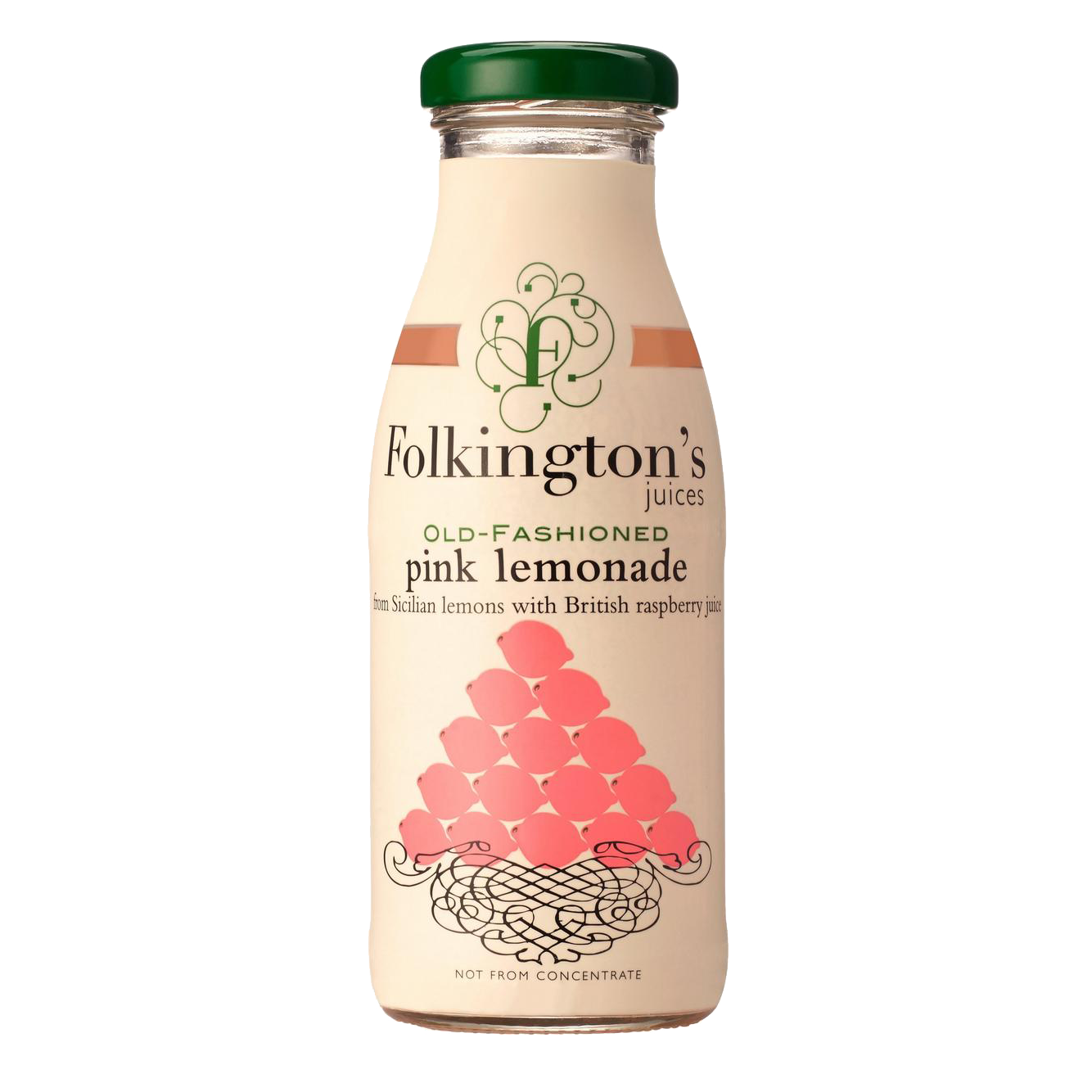 Folkingtons Pink Lemonade Glass Bottle 250ml