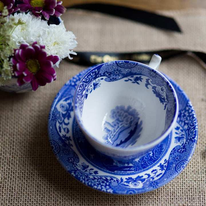 Blue Spode Cup & Saucer