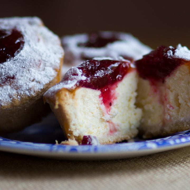 Individual Cranberry Cheesecake