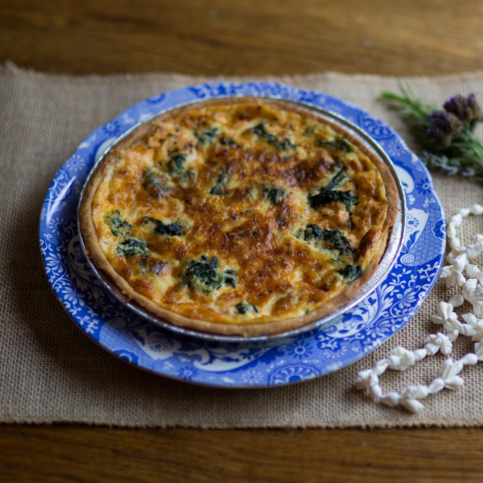 Salmon & Spinach Quiche
