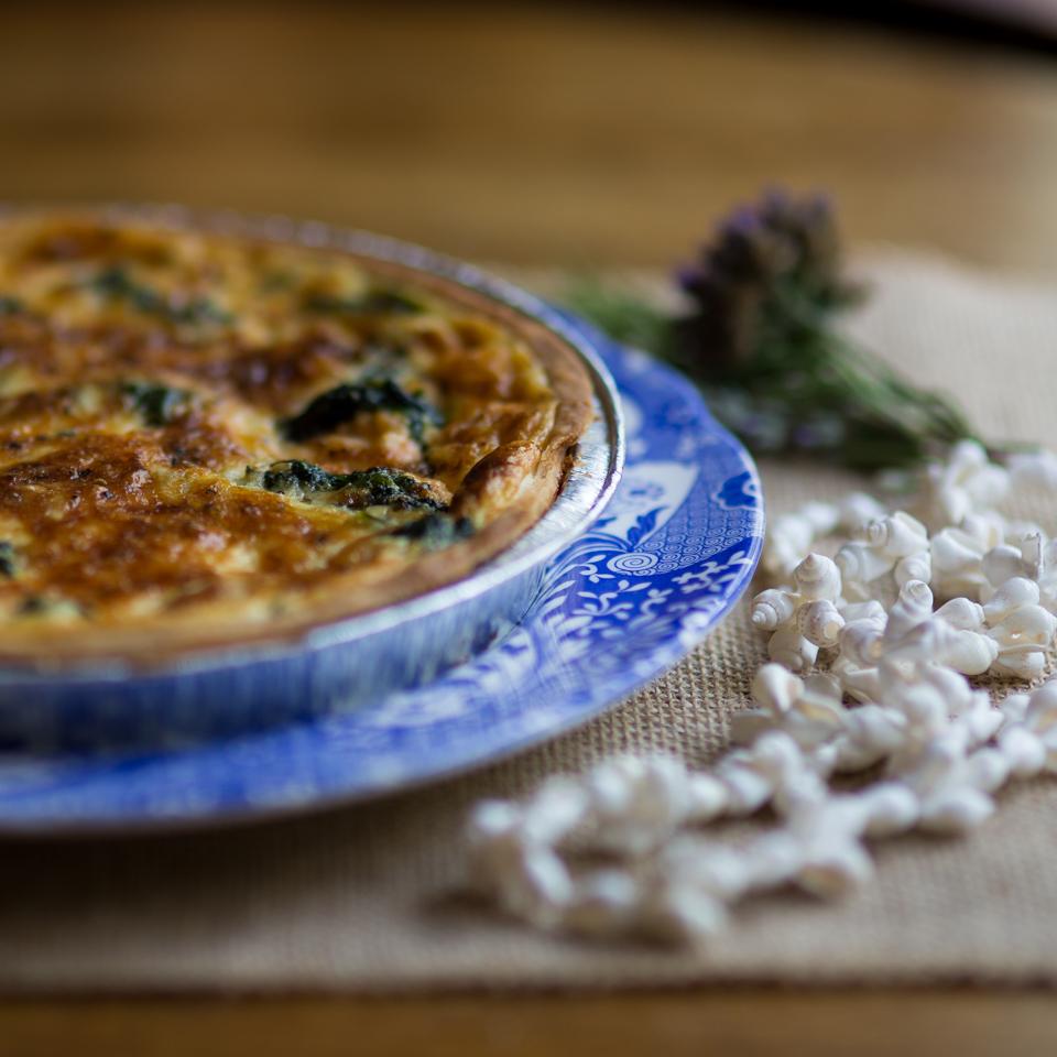 Salmon & Spinach Quiche