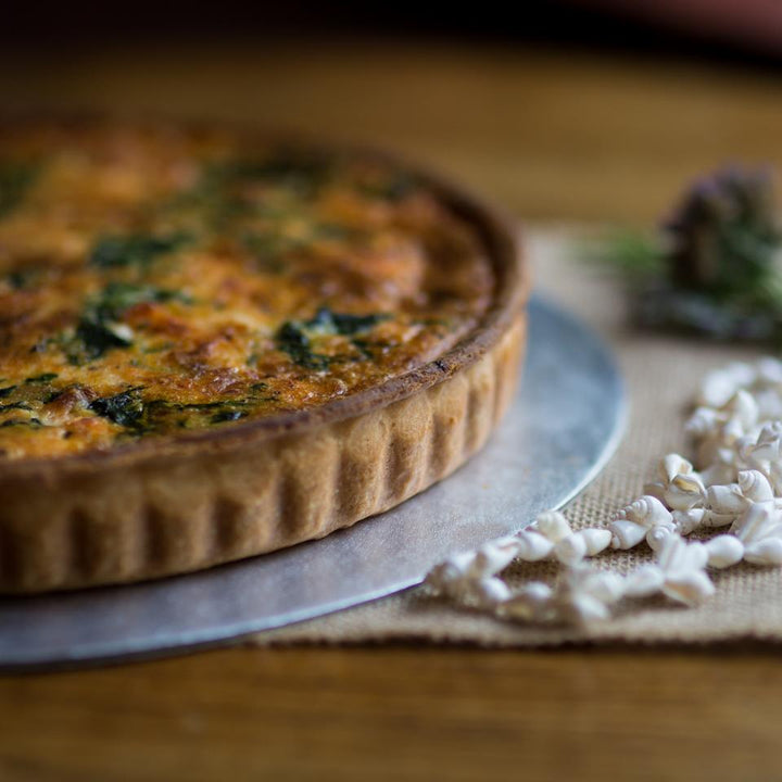 Salmon & Spinach Quiche