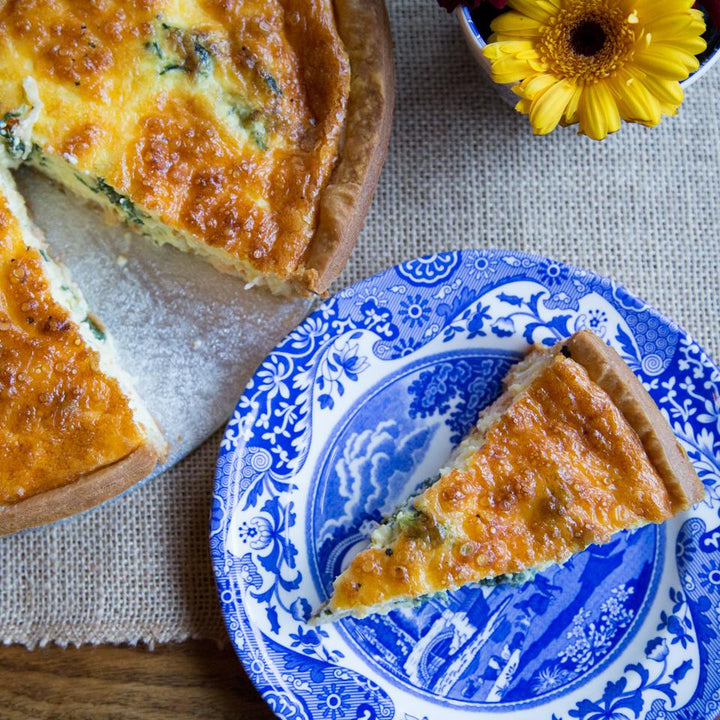 Salmon & Spinach Quiche