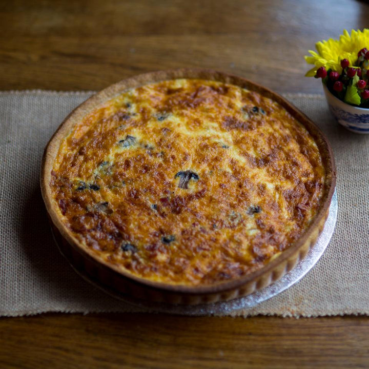 Mushroom & Bacon Quiche